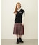 PLEATED PLAID SKIRT