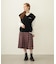 PLEATED PLAID SKIRT