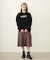 PLEATED PLAID SKIRT
