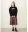 PLEATED PLAID SKIRT
