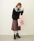 PLEATED PLAID SKIRT