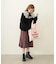 PLEATED PLAID SKIRT