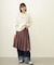 PLEATED PLAID SKIRT