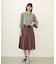 PLEATED PLAID SKIRT