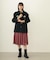 PLEATED PLAID SKIRT