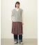 PLEATED PLAID SKIRT