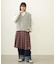 PLEATED PLAID SKIRT