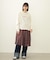 PLEATED PLAID SKIRT