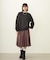 PLEATED PLAID SKIRT