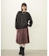 PLEATED PLAID SKIRT
