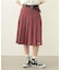 PLEATED PLAID SKIRT