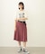 PLEATED PLAID SKIRT