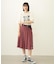 PLEATED PLAID SKIRT