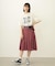 PLEATED PLAID SKIRT