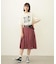 PLEATED PLAID SKIRT
