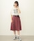 PLEATED PLAID SKIRT