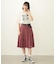 PLEATED PLAID SKIRT