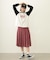 PLEATED PLAID SKIRT