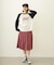 PLEATED PLAID SKIRT