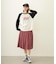 PLEATED PLAID SKIRT
