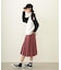 PLEATED PLAID SKIRT