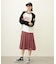 PLEATED PLAID SKIRT