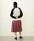 PLEATED PLAID SKIRT