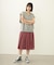 PLEATED PLAID SKIRT