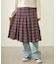 PLEATED PLAID SKIRT