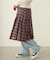 PLEATED PLAID SKIRT