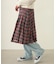PLEATED PLAID SKIRT