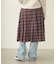 PLEATED PLAID SKIRT