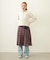 PLEATED PLAID SKIRT