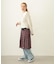 PLEATED PLAID SKIRT