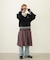 PLEATED PLAID SKIRT