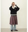 PLEATED PLAID SKIRT