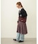 PLEATED PLAID SKIRT