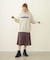 PLEATED PLAID SKIRT