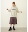 PLEATED PLAID SKIRT