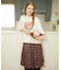 PLEATED PLAID SKIRT