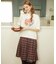 PLEATED PLAID SKIRT