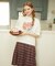 PLEATED PLAID SKIRT