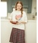 PLEATED PLAID SKIRT