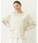 FLOWER PRINT WIDE L/S TEE