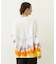 TIE DYED JAGGED PATTERN L/S TEE