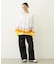 TIE DYED JAGGED PATTERN L/S TEE