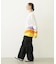 TIE DYED JAGGED PATTERN L/S TEE