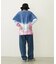 TIE DYED JAGGED PATTERN L/S TEE