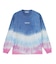 TIE DYED JAGGED PATTERN L/S TEE