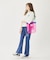WAFFLE FLARE PANTS